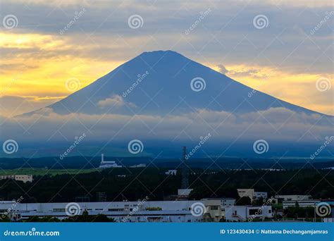 Mountain Fuji Sunrise in Japan Stock Photo - Image of holiday, sunrise ...