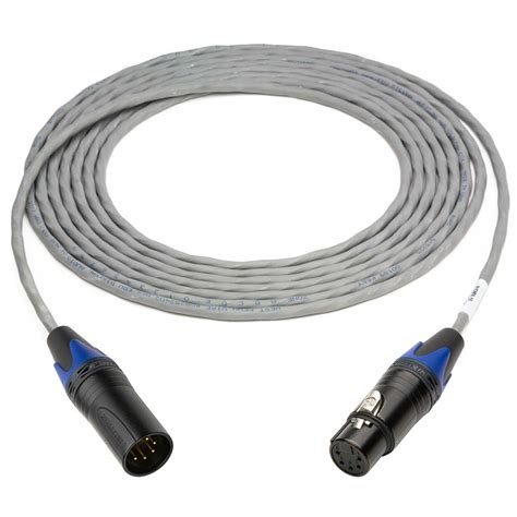 Sescom P/DMX-75 DMX Lighting Control Cable Plenum 5-Pin XLR Male to 5 ...