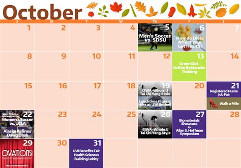 October Events at the UW - The Whole U