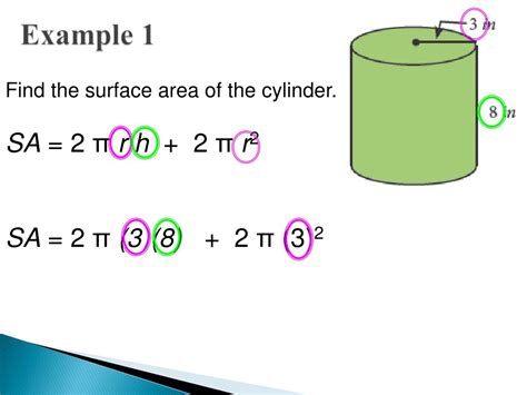 Surface Area Of A Cylinder Formula Worksheet