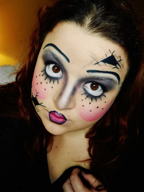 How to do creepy doll makeup for halloween | gail's blog