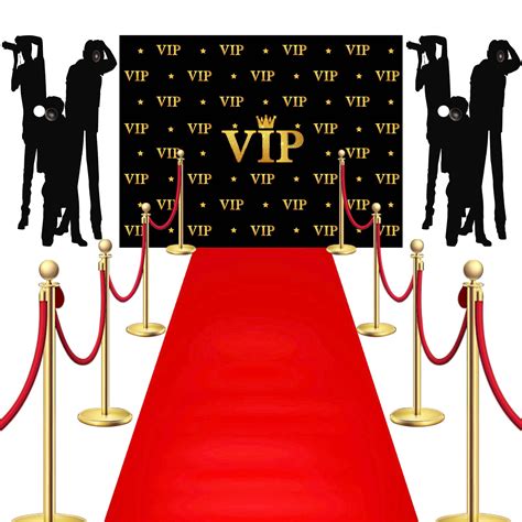 Buy 6.5 x 5 ft VIP Photography Backdrop Red Carpet Backdrop Film Movie ...