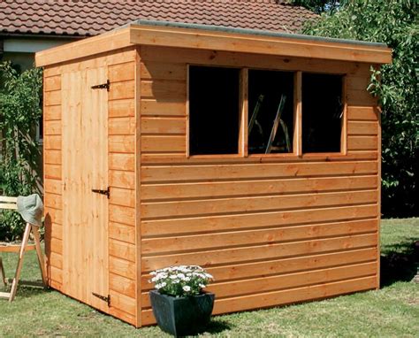 Garden Shed Tongue & Groove Pent Full Heavy Duty Wood Including Roof ...