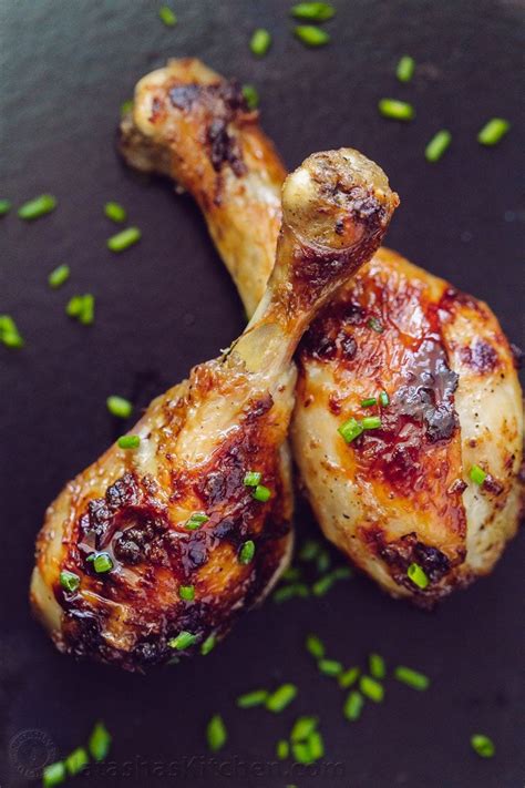 Tender, juicy baked chicken drumsticks with crisp, salty skin... 4 ...