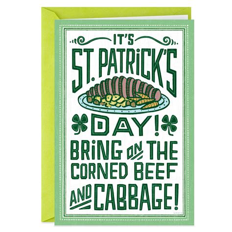 More Green Beer, Less Cabbage Funny St. Patrick's Day Card - Greeting ...