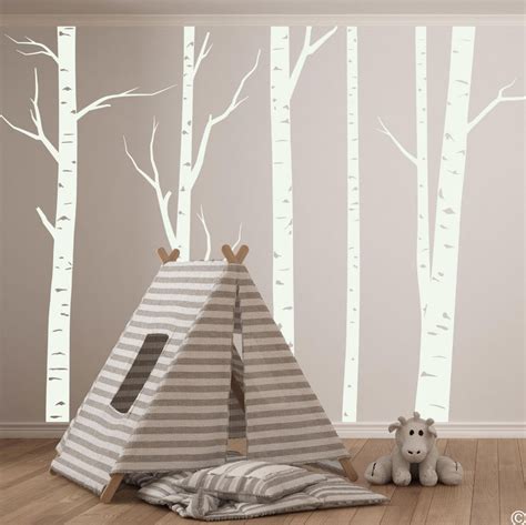 Aspen Trees Wall Decal perfect woodland decor for nursery | Etsy | Tree ...