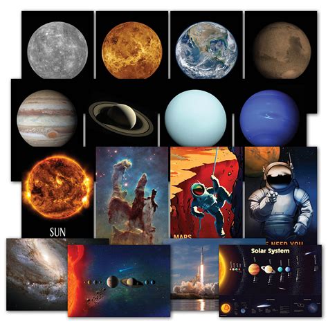 Buy Solar System Kit - Set of 16 Space s of The Planets, Hubble Tele ...