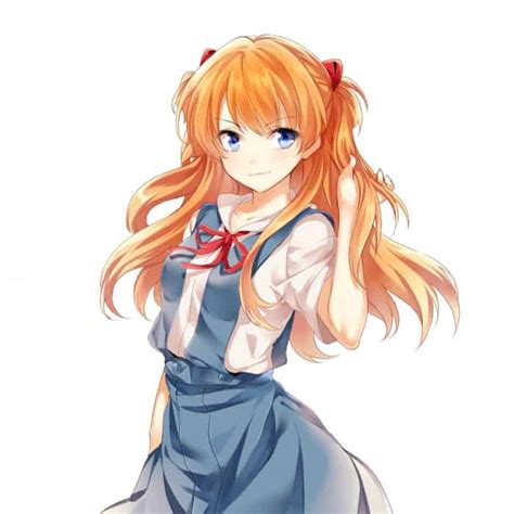 Beautiful Orange Haired Anime Girls Anime girls are drawn quite ...