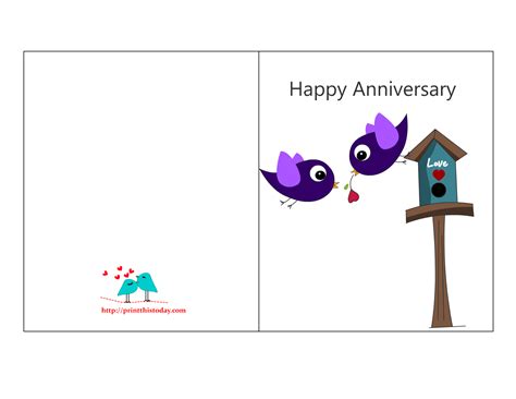 Free Printable Anniversary Cards