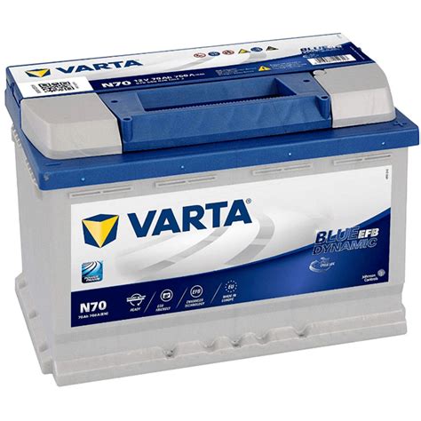 Batería Varta Blue Dynamic Efb EFB. N70. 70Ah - 760A(EN) 12V. Caja L3 ...