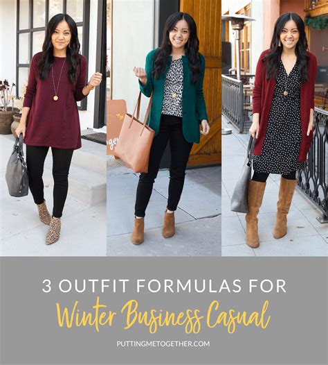 Three Winter Business Casual Outfit Formulas for Winter Work Outfits