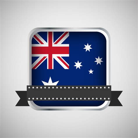 Vector Round Banner With Australia Flag 35217601 Vector Art at Vecteezy