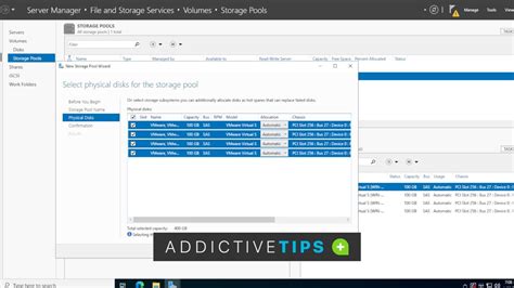 How to create a storage pool in Windows Server - Addictive Tips Guide