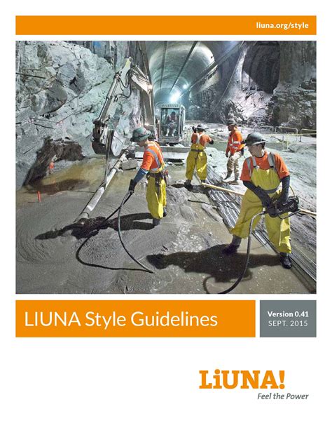 LIUNA Style Guide - Laborers' International Union of North America