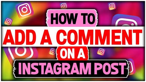 How To Add A Comment On A Instagram Post - YouTube