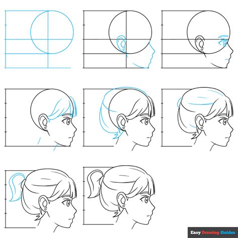 Side View Of Face Drawing Easy