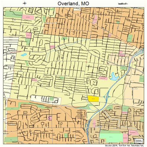 Overland Missouri Street Map 2955550