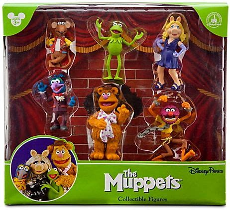 THE MUPPETS COLLECTIBLE FIGURES DISNEY PARKS KERMIT MISS PIGGY 6 ...