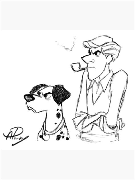 "Pongo and Roger sketch" Art Print for Sale by APParky | Redbubble