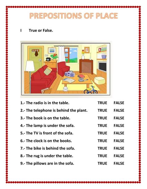 Prepositions of place interactive and downloadable worksheet. Check ...