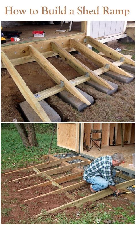 Shed ramp - How to Build a Shed Ramp the Right Way Shed ramp, Backyard ...