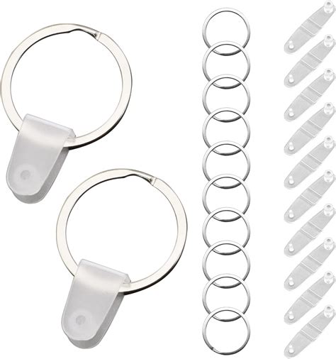 Amazon.com: David accessories 50 Pieces Keychain Rings Plastic ...