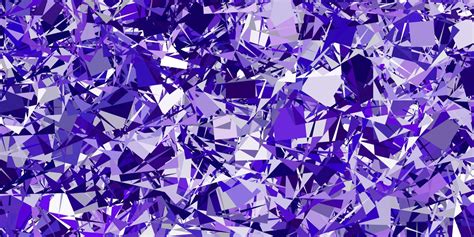 Light Purple vector pattern with polygonal shapes. 5018944 Vector Art ...