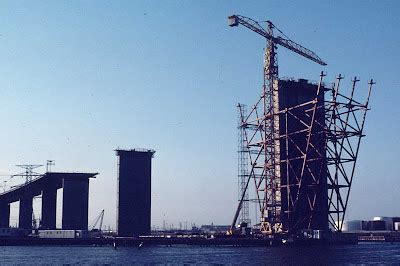 Historic Trucks: West Gate Bridge, under construction