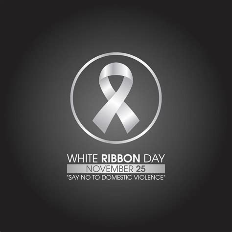 vector graphic of white ribbon day good for white ribbon day ...