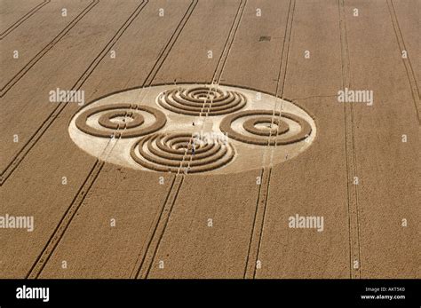 Crop circles in Wiltshire England Stock Photo - Alamy