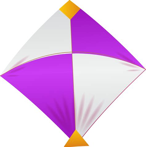 Isolated Kite Element In Purple And White Color. 24556786 Vector Art at ...