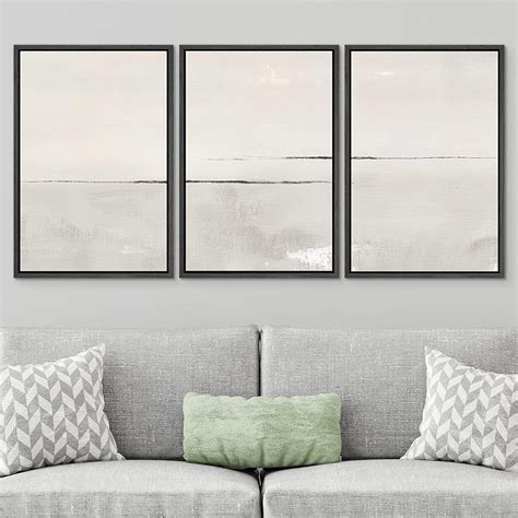 SIGNLEADER Large Abstract Duotone Pastel Minimalist Landscape Wall Art ...