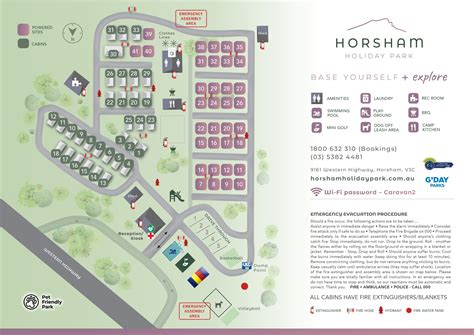 Horsham Holiday Park - Park Map - Horsham Holiday Park