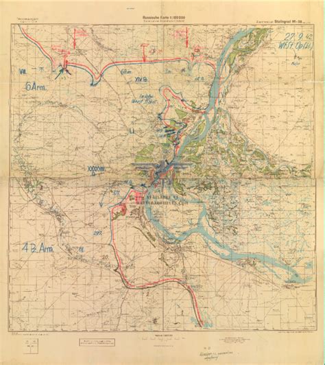 Stalingrad Front Lines German Battle Map – Battle Archives