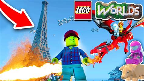 LEGO EPIC CASTLE & CITY BUILD! (LEGO Worlds Multiplayer) - YouTube