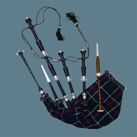 Black Bagpipe Silver Mounts Mackenzie Cover With Free Bag | eBay ...