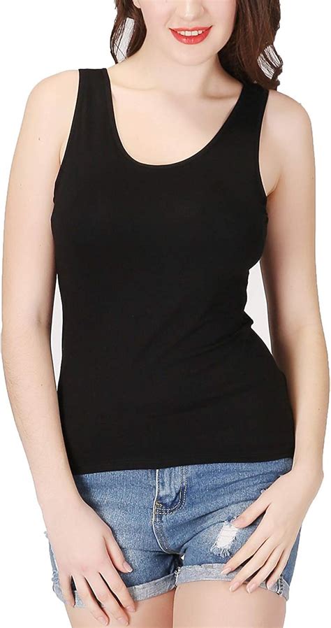 tank tops with built in bra for plus size