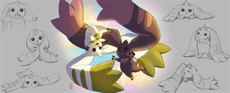 ArtStation - Terriermon and Lopmon - digimon fan art