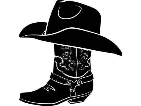 Cowboy Boot Silhouette Vector at GetDrawings | Free download