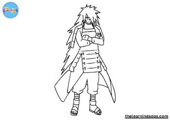 Free Madara Uchiha Coloring Pages for Kids Printable Worksheets | MCPO