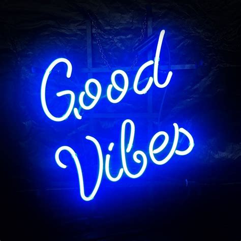 Good Vibes Neon Led Sign Good Vibes Neon Wall Light | Etsy