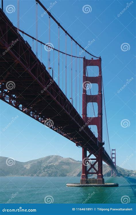 Fort Point Golden Gate Bridge Building Stock Image - Image of building ...