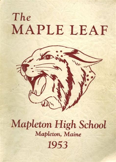 1953 Mapleton High School Yearbook Online, Mapleton ME - Classmates