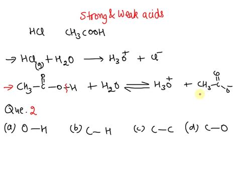 SOLVED: Text: Compare dissolving HCl(g) in water to dissolving CH3COOH ...