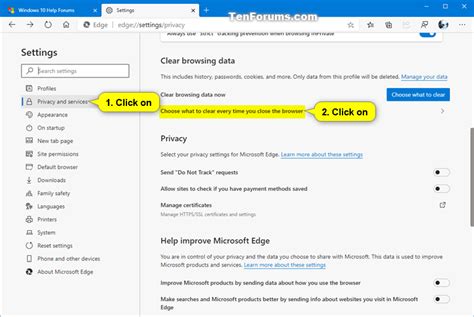 How To Clear Browsing Data In Microsoft Edge Chromium Tutorials ...