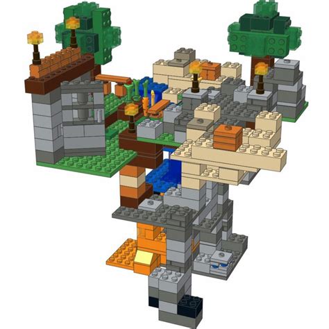 LEGO MOC Minecraft - Pillars of the World by CaptSteve | Rebrickable ...