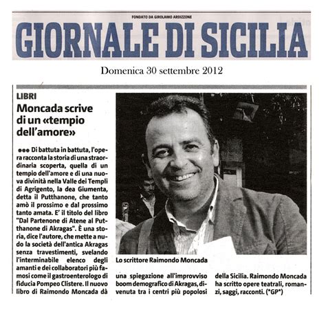 Divina Giumenta : Il "Giornale di Sicilia" parla del "Putthanone"