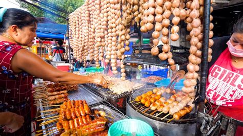 Street Food in Thailand - NIGHT MARKET Thai Food in Chiang Mai ...