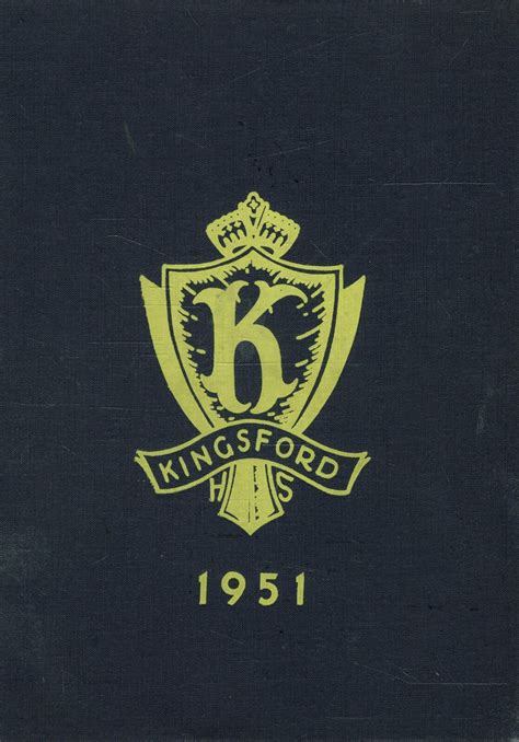 1951 yearbook from Kingsford High School from Kingsford, Michigan for sale