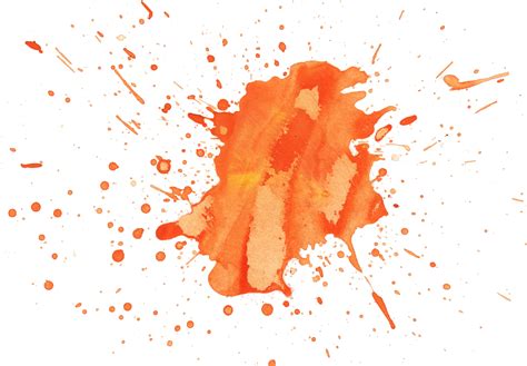 7 Orange Watercolor Splatter Texture (JPG) | OnlyGFX.com